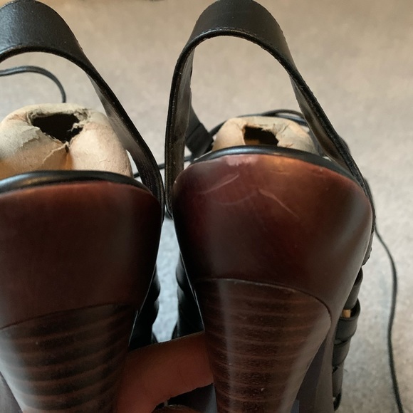 Bakers CHERI Gladiator Lace-ups Leather Platforms - Picture 8 of 8